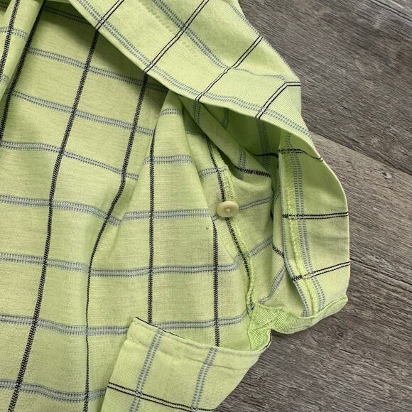 Brooks Brothers Country Club Green Grid Check Men XL Performance Knit Polo Shirt - Picture 4 of 9